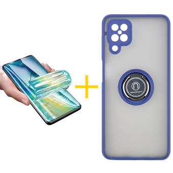 Pack skyhe 1 x Película de Hidrogel + Capa para Samsung Galaxy A22 4G Gel Bumper Ring - Azul - 1