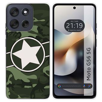 Capa de Silicone TUMUNDOSMARTPHONE para Motorola Moto G56 5G | Estampa camuflada 01 Desenhos - 1