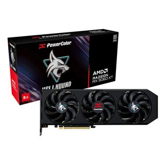 Placa de Vídeo PowerColor Hellhound AMD Radeon RX 9060 XT 8GB GDDR6 | Preto - 1