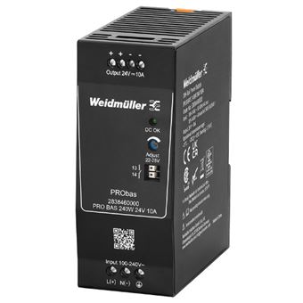 Fonte de Alimentação Weidmüller PRO BAS 240W 24V 10A | Preto - 1