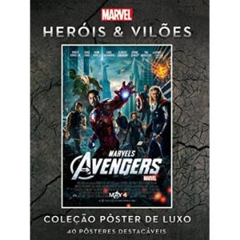 Coleção Pôster De Luxo. Heróis E Vilões Vingadores - 1