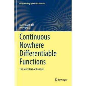 Continuous Nowhere Differentiable Functions - The Monsters of Analysis - Hardback - 2016 - 1