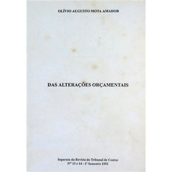 Das alterações orçamentais. - 1
