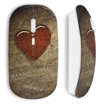 Rato Wireless Maniacase Estilo de Imagem de Coração Vermelho - 1