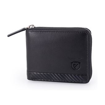 Carteira SL Benfica com Fecho | Carbono | Preto - 1