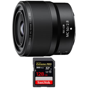 Objetiva Nikon Z MC 50mm f/2.8 Macro + 1 SanDisk 128GB UHS-II 300 MB/s + PDF 15 técnicas para melhorar as suas fotografias - 1