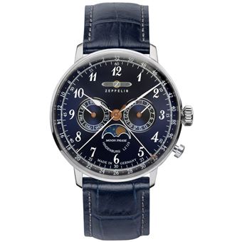 Relógio Homem ZEPPELIN LZ129 HINDENBURG MOONPHASE 7036-3 - Azul - 1