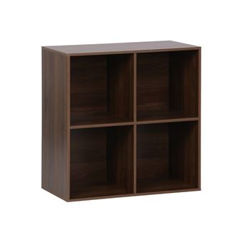 Módulo de Armazenamento sweeek | 4 compartimentos | Madeira de nogueira - 1