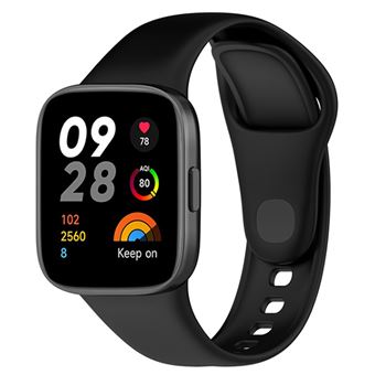Bracelete Phonecare SmoothSilicone para Xiaomi Redmi Watch 3 Active - Preto - 1