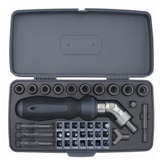 Conjunto de Chaves Multifuncionais 38 em 1 Andowl Q-LS5 | Cinza + Preto - 1