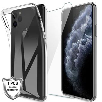 Capa Protetora de Fibra de Carbono e Película Ecrã de Vidro Temperado Advansia para Apple iPhone 11 Pro Max - 1