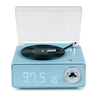 Coluna Bluetooth Retro BigBen EPOK | Despertador integrado | Azul - 1