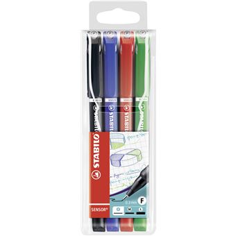 Caneta Fineliner STABILO SENSOR fine | Azul, Verde, Vermelho - 1
