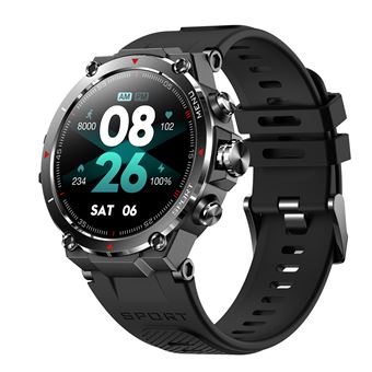 Smartwatch DAM HM03 com Triplo GPS de Posicionamento | Monitor de Coração e O2 | Notificações de Aplicativo - Preto - 1