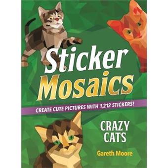 Sticker Mosaics Crazy Cats Create Cute Pictures With 1,842 Stickers - 1
