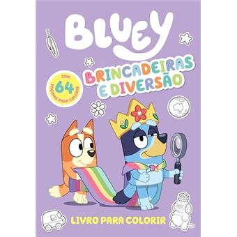 Bluey Livro Para Colorir - Brincadeiras E Diversão - 1