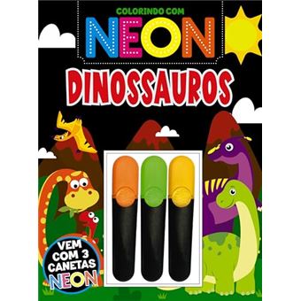Colorindo Com Neon - Dinossauros - 1