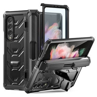 Capa e TPU à prova de queda com muleta Magunivers para Samsung Galaxy Z Fold3 5G SM-F9260 - preto - 1