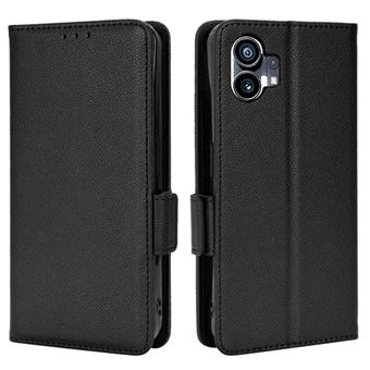 Capa ZURSANA para Nothing Phone 1 | Flip | Pele PU | Fecho Magnético | Porta-cartões | Preto - 1