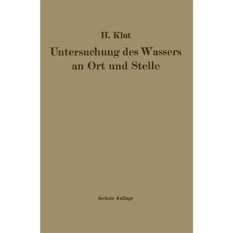 Untersuchung Des Wassers an Ort Und Stelle - Paperback / softback - 1931 - 1