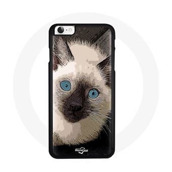 Capa Maniacase para Iphone 4 Gato Siamois Olhos Azuis - 1