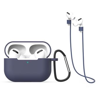 Capa Magunivers | Silicone fone de ouvido cordão gancho portátil Azul para Apple AirPods Pro - 1