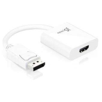 Adaptador de cabo de vídeo j5 create 0.9m DisplayPort - HDMI Branco - 1