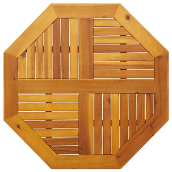 Tampo de mesa octogonal vidaXL | 80x80x2,2 cm | madeira de acácia maciça - 1