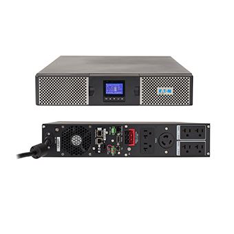 Eaton 9PX 2000RT Double-conversion (Online) 2000VA Rackmount/Tower Preto, Prateado - 1