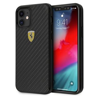Capa Original Antichoque Ferrari Track Real Iphone 12 Mini Preto - 1