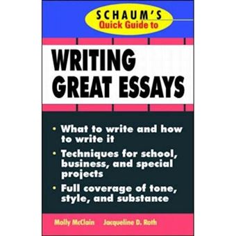 Schaum's Quick Guide to Writing Great Essays - Paperback - 1998 - 1