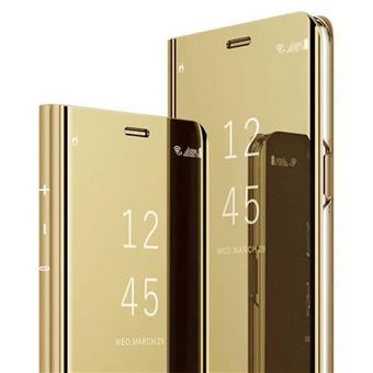 Capa Flip Clear View YIOU para Samsung Galaxy S20 Ultra - Dourado - 1
