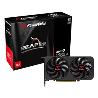 Placa de Vídeo PowerColor Reaper AMD Radeon RX 9060 XT 8GB GDDR6 | Preto - 1