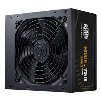 Fonte de Alimentação Cooler Master MWE Bronze 750 V3 230V | Preto - 1