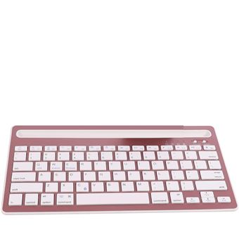 Teclado Sem Fios Multidispositivo Klack | Recarregável | Bluetooth de 2 Canais em Espanhol | Inclui Ñ | Rosa - 1