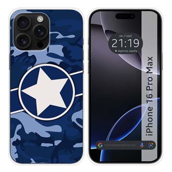 Capa de silicone TUMUNDOSMARTPHONE para Iphone 16 Pro Max (6.9) | Design Camuflagem 03 - 1
