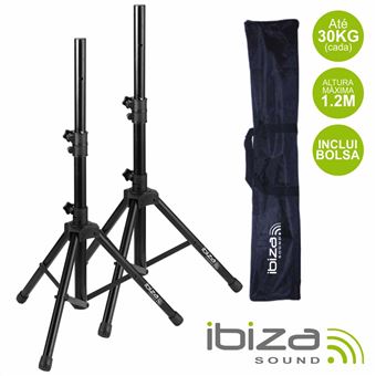Conjunto 2 Suportes Para Colunas Ibiza com Bolsa 1.2M 30Kg - 1