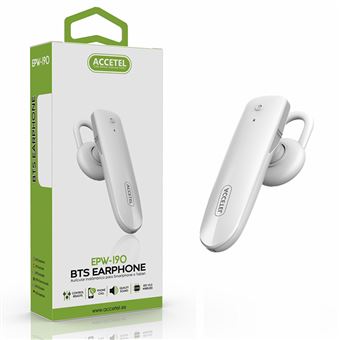 Auricular Wireless Accetel EPW-190 com Microfone - Branco - 1