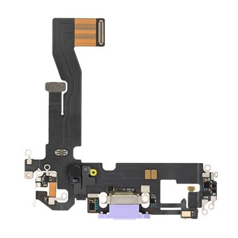 Conector De Carga Lightning E Microfone Clappio Para Iphone 12 E 12 Pro Substituição Violeta - 1