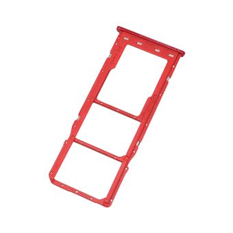 Gaveta Cartão SIM Clappio para Galaxy A10 | 2x Nano Sim e microSD - Vermelho - 1