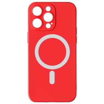 Capa Avizar para iPhone 15 Pro Max Compatível Magsafe Semi Rígida Soft-Touch Vermelho - 1