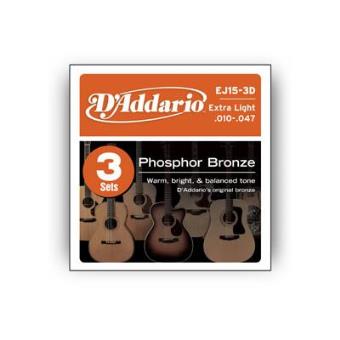 D'Addario EJ15-3D corda de guitarra - 1