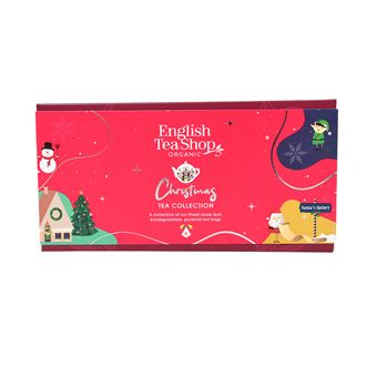 Coleção de Árvores de Natal Maravilhas English Tea Shop | Vermelha | 6 Pirâmides de Folhas Soltas - 1
