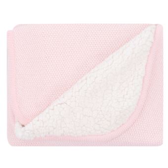Manta de malha em algodão Kikka Boo sherpa Dream Big Rosa - 1