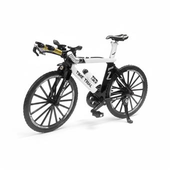 Miniatura Bicicleta - Time Trail 2 Mountain Metal Bike 2024A | Branco + Preto - 1