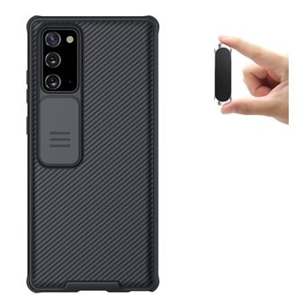 Capa Antiimpacto Camshield Nillkin Proteção Câmara Slide + Suporte Magnético para Samsung Note 20 - Preto - 1