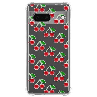 Capa Tumundosmartphone de silicone anti-choque para Google Pixel 7 5G  design Cherry desenhos - 1