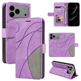 Capa Flip FLOODKING para Samsung Galaxy iPhone 17 Pro Max | Couro | Porta-Cartões | Roxo - 1