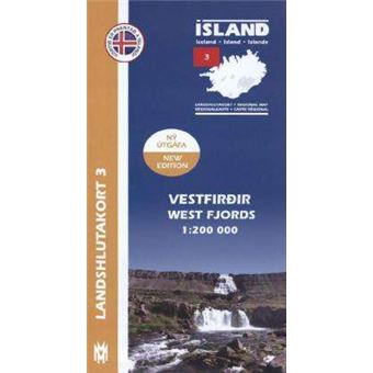 West Fjords Iceland Map 1: 200 000: Regional Map 3 2013 - 1
