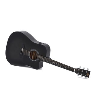 Guitarra Sigma Guitars DMCE-BKB | Preto - 1